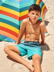 Blue Ombre Swim Shorts (3-16yrs) - Image 2 of 9