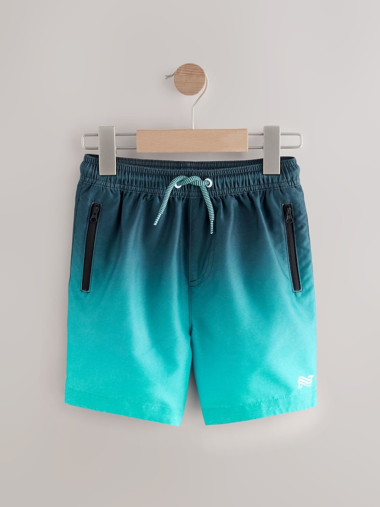 Blue Ombre Swim Shorts (3-16yrs) - Image 5 of 9