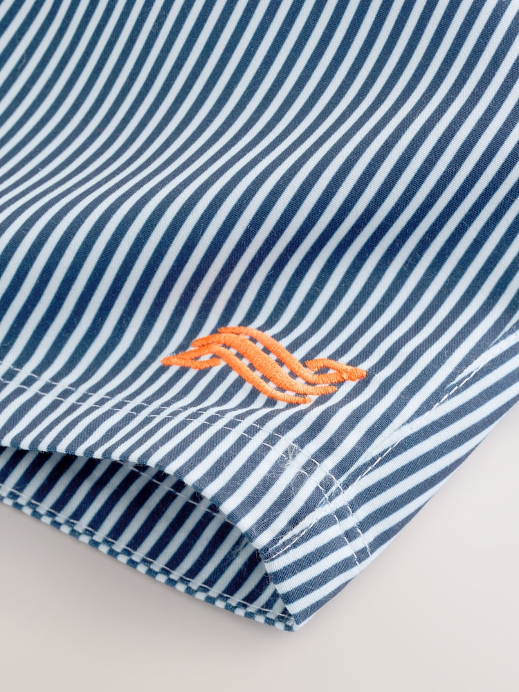 Blue/White Stripe Swim Shorts (3-16yrs) - Image 7 of 7