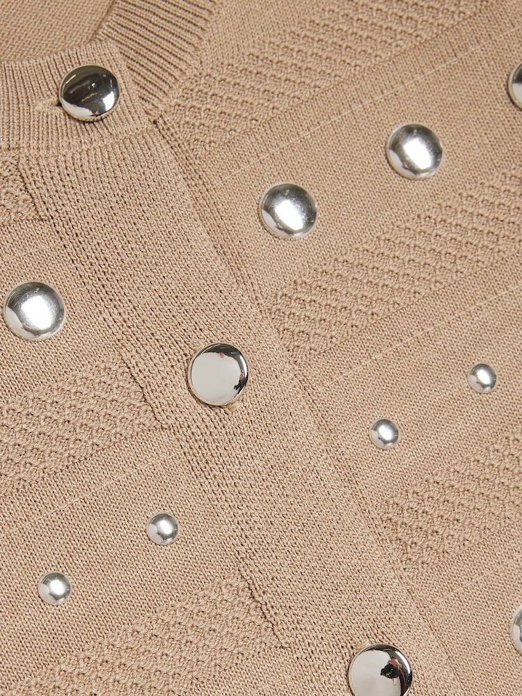 River Island Brown Studded Top & Skirt Set - Image 5 of 5 River Island Brown Studded Top & Skirt Set - Image 5 of 5