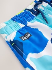 Light Blue Camo Printed Swim Shorts (3-16yrs) - Image 9 of 9
