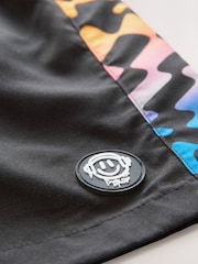 Black Checkerboard Printed Swim Shorts (3-16yrs) - Image 7 of 8