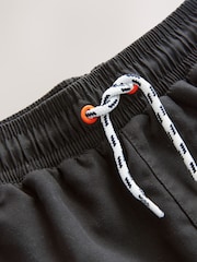 Black Checkerboard Printed Swim Shorts (3-16yrs) - Image 8 of 8