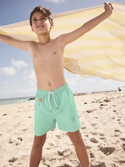 Sage Green Printed Swim Shorts (3-16yrs) - Image 2 of 7