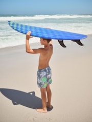 Black/White Graffiti Printed Swim Shorts (3-16yrs) - Image 5 of 9