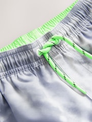 Black/White Graffiti Printed Swim Shorts (3-16yrs) - Image 8 of 9