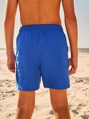 Cobalt Blue Cargo Swim Shorts (1.5-16yrs) - Image 4 of 9