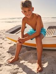 Turquoise Blue Swim Shorts (1.5-16yrs) - Image 4 of 11