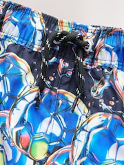 Blue Football Printed Swim Shorts (3-16yrs) - Image 8 of 8