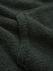 Green Fleece Borg Overhead Hoodie - Image 10 of 11