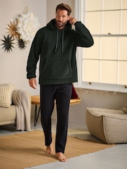 Green Fleece Borg Overhead Hoodie - Image 2 of 11