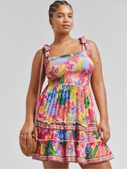 Figleaves Pink Frida Mini Beach Dress - Image 1 of 4