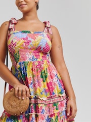 Figleaves Pink Frida Mini Beach Dress - Image 3 of 4