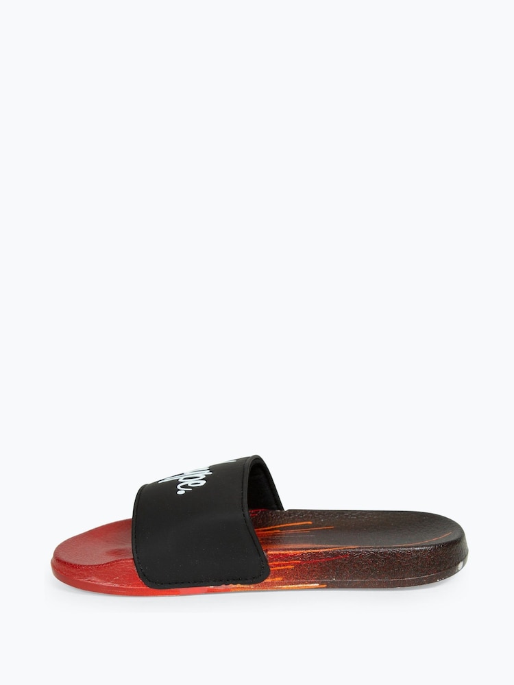 Hype. Boys Multi Red Drips Script Sliders - Image 2 of 4