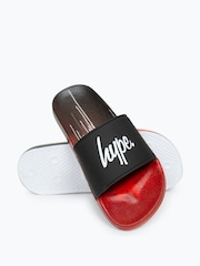 Hype. Boys Multi Red Drips Script Sliders - Image 4 of 4