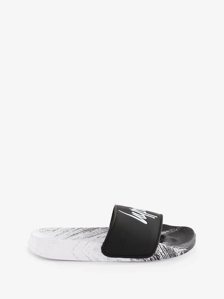 Hype. Boys Scratch Script Multi Black Sliders - Image 1 of 3