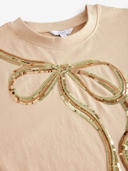 Gold Christmas Short Sleeve 100% Cotton T-Shirt - Image 6 of 7
