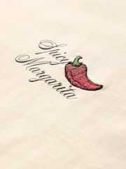 Margarita Cocktail Graphic Christmas Spicy Margarita Cocktail Graphic 100% Cotton T-Shirt - Image 3 of 5