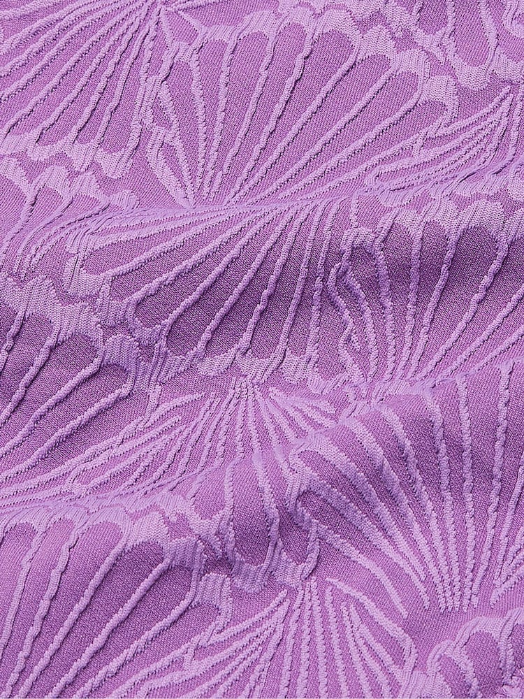 Victoria's Secret PINK Glazed Violet Purple High Waisted Swim Bikini Bottom - Image 4 of 4