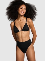 Victoria's Secret PINK Pure Black High Waisted Swim Bikini Bottom - Image 1 of 4