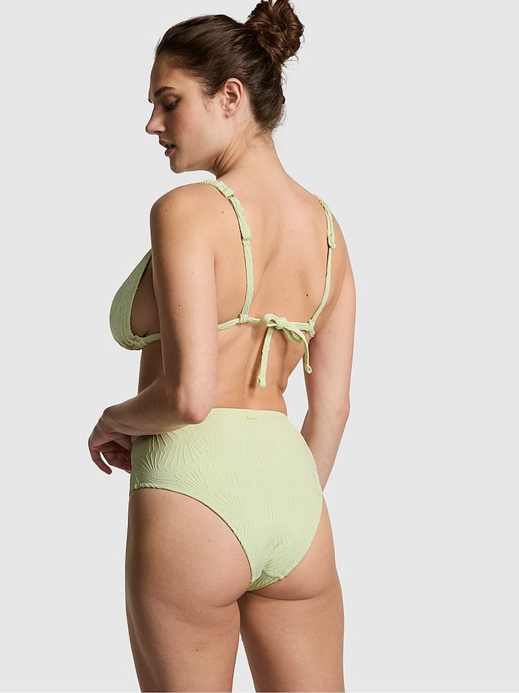 Victoria's Secret PINK Lime Cream Green High Waisted Swim Bikini Bottom - Image 2 of 4