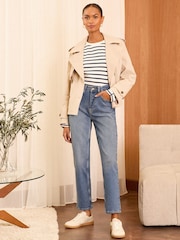 Love & Roses Mid Wash Blue High Waist Straight Leg Jeans - Image 3 of 4