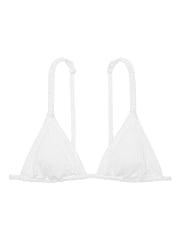 Victoria's Secret PINK Optic White Scrunchie Triangle Bikini Top - Image 3 of 4