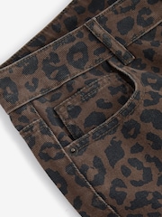Leopard Printed 100% Cotton Wide Leg Jeans - Image 7 of 8