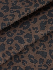 Leopard Printed 100% Cotton Wide Leg Jeans - Image 8 of 8