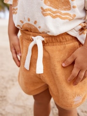 Neutral Sun Print 100% Cotton Toweling Set (3mths-7yrs) - Image 4 of 7