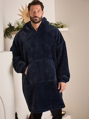 Navy Blue Oversized Supersoft Hoodie - Image 1 of 8