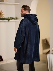 Navy Blue Oversized Supersoft Hoodie - Image 3 of 8