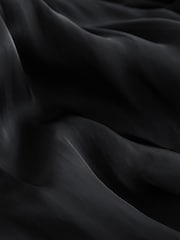 Black Metallic Satin Pleated Halter Top - Image 7 of 9