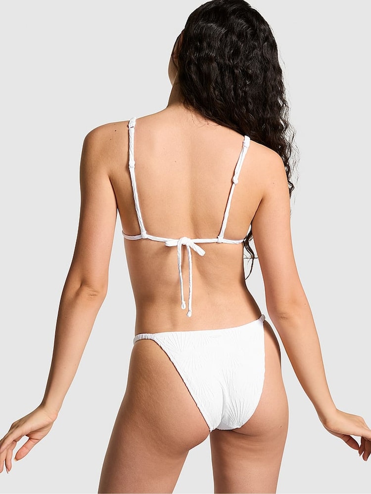 Victoria's Secret PINK Optic White Cheeky Swim Bikini Bottom - Image 2 of 4
