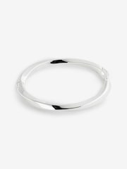 Silver Tone Twist Bangle - Image 1 of 2