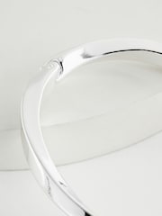 Silver Tone Twist Bangle - Image 2 of 2