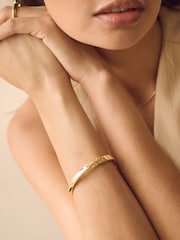 Gold Tone Twist Bangle - Image 2 of 6