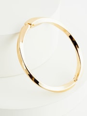 Gold Tone Twist Bangle - Image 5 of 6