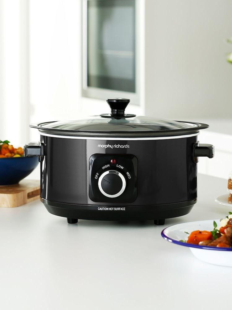 Morphy Richards Black Sear And Stew 3.5L Slow Cooker - Image 1 of 3
