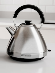 Morphy Richards Brushed Silver Venture Pyramid Kettle - Image 1 of 3