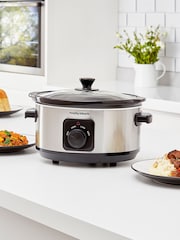 Morphy Richards Stainless Steel 3.5L Slow Cooker - Image 1 of 4