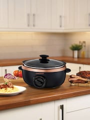 Morphy Richards Black and Rose Gold Sear And Stew 3.5L Slow Cooker - Image 1 of 4
