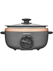 Morphy Richards Black and Rose Gold Sear And Stew 3.5L Slow Cooker - Image 2 of 4
