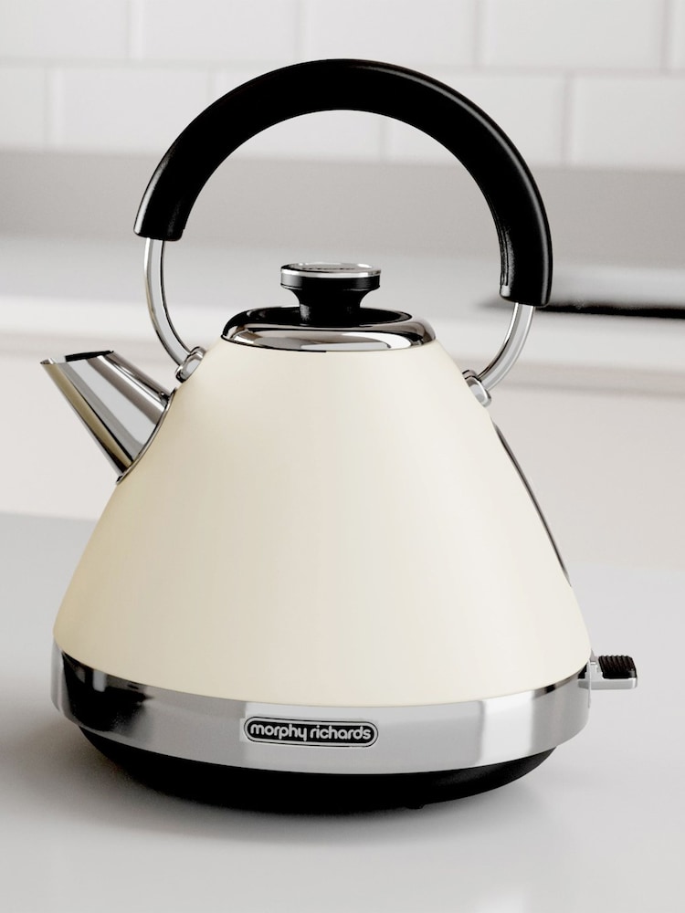 Morphy Richards Cream Venture Pyramid Kettle - Image 1 of 3
