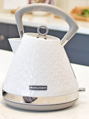 Morphy Richards White Vector Pyramid Kettle - Image 1 of 3