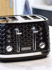 Morphy Richards Black Vector 4 Slice Toaster - Image 1 of 4