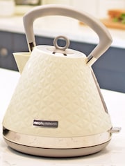Morphy Richards Cream Vector Pyramid Kettle - Image 1 of 4