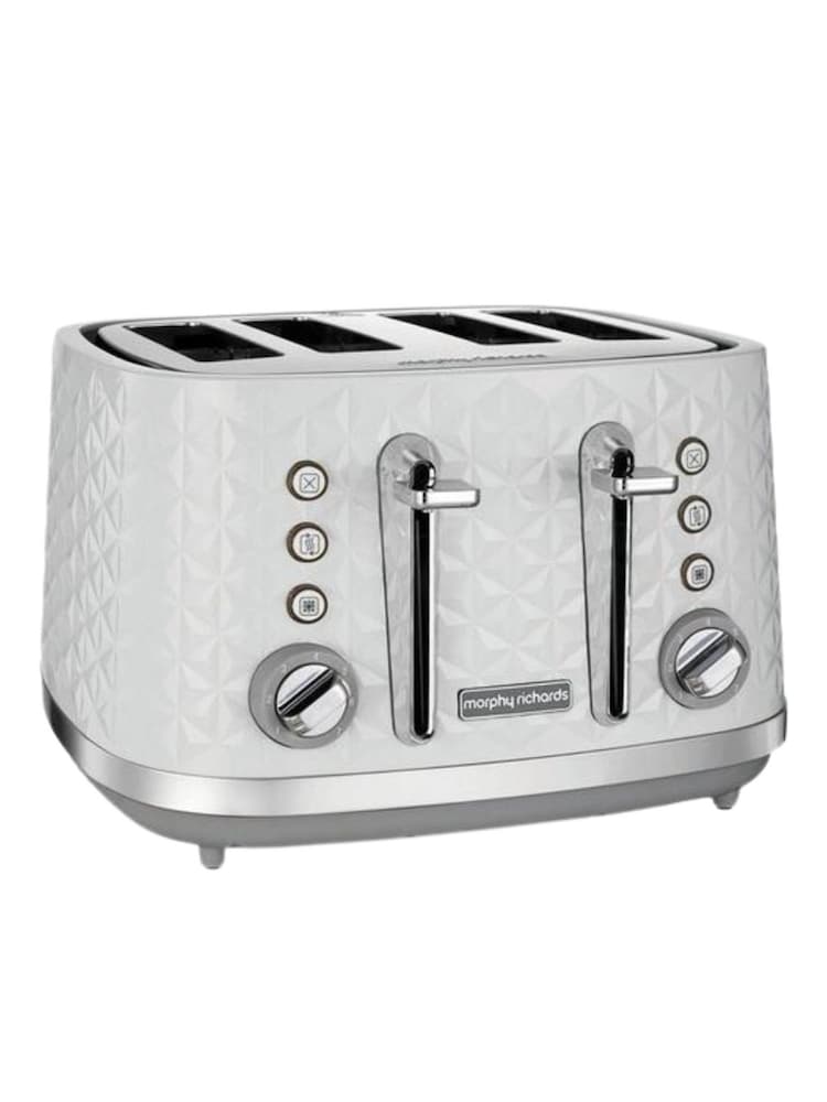 Morphy Richards White Vector 4 Slice Toaster - Image 2 of 4