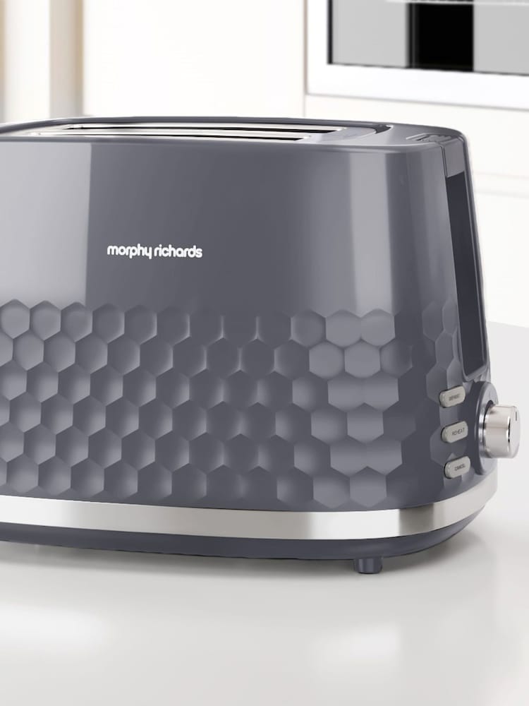 Morphy Richards Grey Hive 2 Slice Toaster - Image 1 of 4