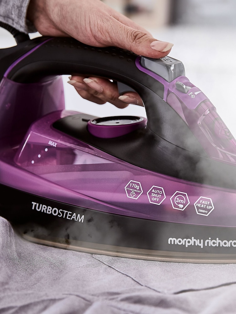 Morphy Richards Purple Turbosteam Steam Iron - Image 6 of 6